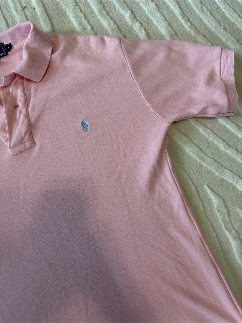 Ralph Lauren Light Pink Polo Shirt with Embroidered Pony